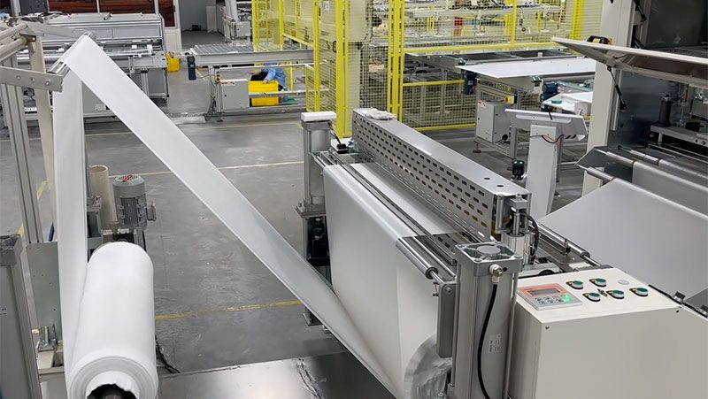 EVA Cutting and Layup Machine